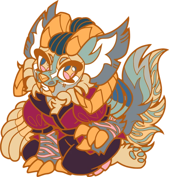 Jemi, a custom enamel pin designed and made by Princefizz Art