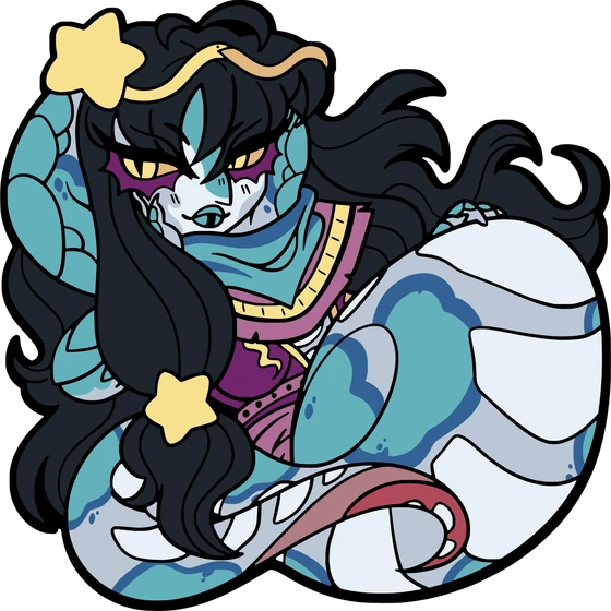 Tanha, a custom enamel pin designed and made by Princefizz Art