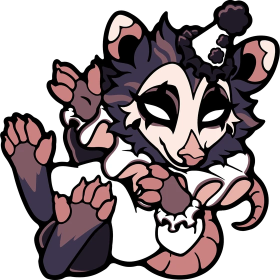 Pierrot, a custom enamel pin designed and made by Princefizz Art