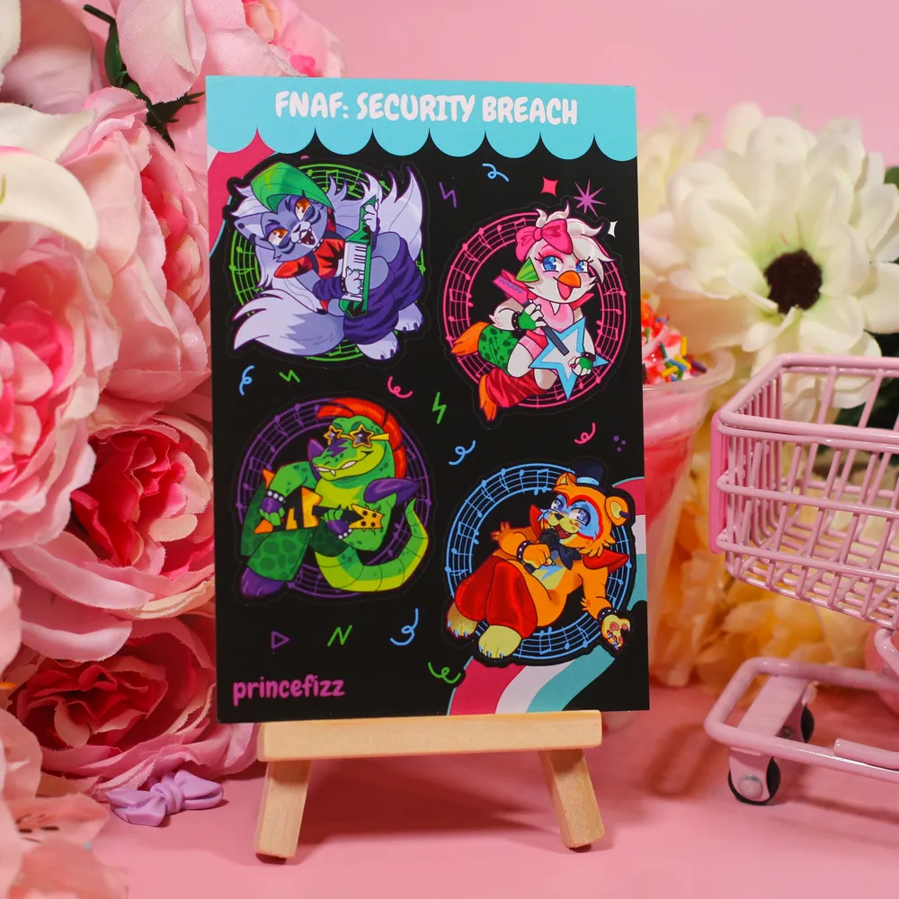 FNAF: Security Breach Sticker Sheet