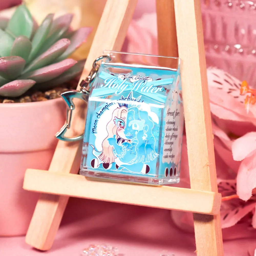 Artyficial Holy Water Milk Carton Charm