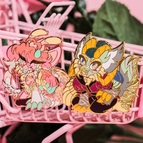 Jemisha & Valentina Character Pins (#001-002)